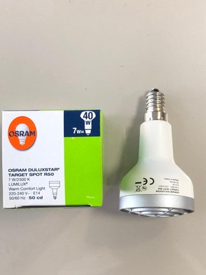 Osram 5 Adet Osram R50 Spot Ampul -7W=40W Sarı 2500 Kelvin Tasarruflu Lamba - E14 Ince Duylu