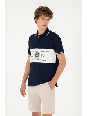 U.S. Polo Assn. Erkek Regular Fit Polo Yaka Lacivert Tişört 50281562-VR033