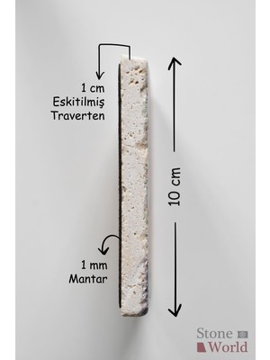 Stone World Doğal Taş Bardak Altlığı - 4'lü Takım - Casablanca