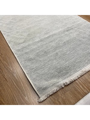 Beyaz Çizgisel Desenli Halı - Soft & Modern Salon Halısı - Hoom Rugs Retro 6203