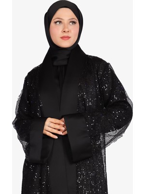 Harika Wear Şık File Dantel Abaya Ferace