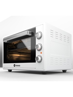 Innova Midi Fırın 60 L Turbo Pişirme Yoğurt Fonksiyonlu Çift Cam Paslanmaz Çelik Gövde Ayarlı Sıcaklık ve Zamanlayıcı