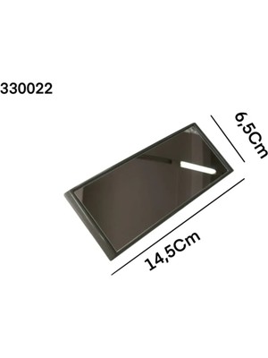 Gcstore Iç Dikiz Aynası Vantuzlu Bombeli Gri 14,5cmx6,5cm 1 Adet Bebek Aynası Olarakta Kullanılır