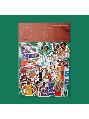 Sticker Basketbol Sticker Paketi / Bullet Journal Defter Çıkartma Ajanda Laptop Etiket