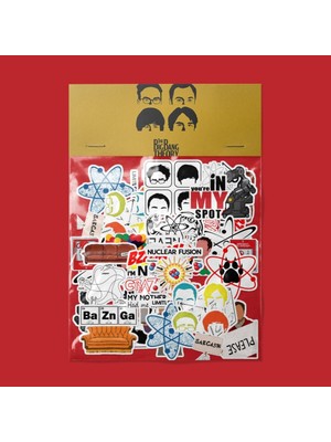 Sticker The Big Bang Theory Sticker Paketi / Bullet Journal Defter Çıkartma Ajanda Laptop Etiket