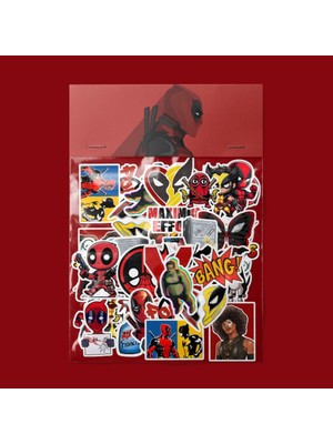 Sticker Deadpool Sticker Paketi / Bullet Journal Defter Çıkartma Ajanda Laptop Etiket