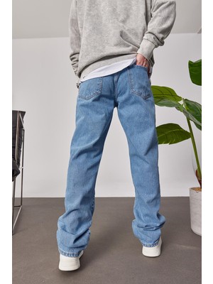 Nomarc 15799 Düz Mavi Baggy Jean