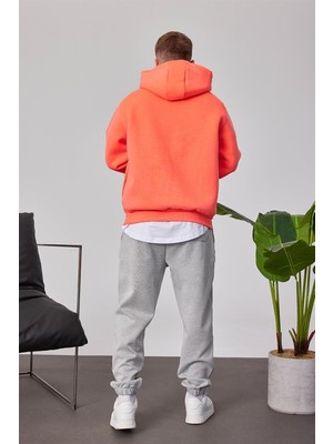 Nomarc Cth Basic Turuncu Kapüşonlu Sweatshirt