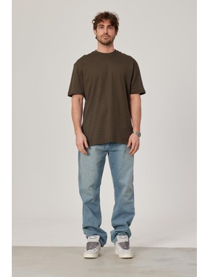 Haki Oversize Basic Tshirt