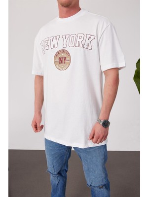 New York City Beyaz Tshirt
