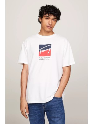 Tommy Hilfiger Erkek Tjm Reg Rwb Dna Tee T-Shirt