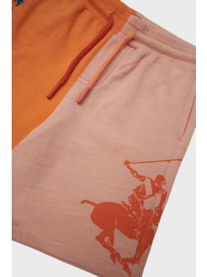 Beverly Hills Polo Club  Erkek Çocuk Oranj Şort 23SS2BHB111