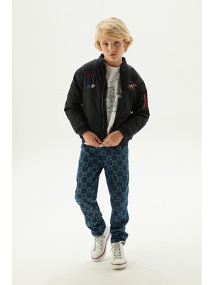 Beverly Hills Polo Club  Erkek Çocuk Siyah Ceket 23FW0BHB708