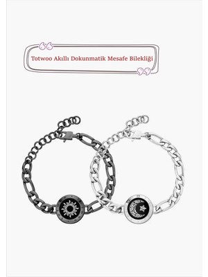 Totwoo Mesafe Bilekliği - Akıllı Dokunmatik Sevgililer Bilekliği