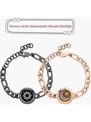 Totwoo Mesafe Bilekliği - Akıllı Dokunmatik Sevgililer Bilekliği
