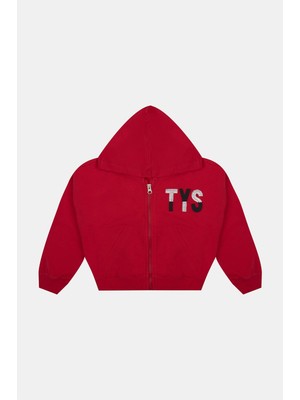 Tyess Kız Çocuk Kırmızı Sweatshirt 22PFWTJ4410