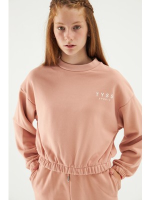 Tyess Kız Çocuk Pudra Sweatshirt 22PFWTJ4401