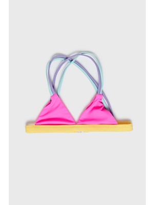 Tyess Bg Store Kız Çocuk Pembe Bikini Üstü