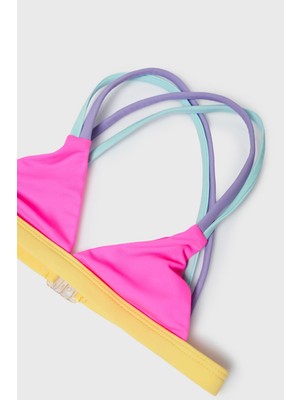 Tyess Bg Store Kız Çocuk Pembe Bikini Üstü