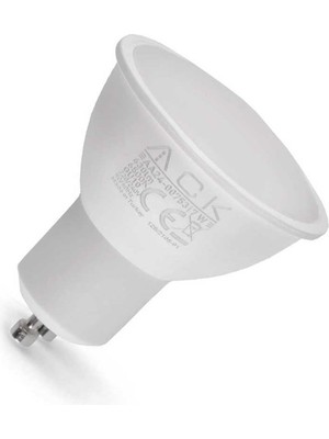 Ack AA24-00753 7W GU10 6500K Beyaz Difüzörlü Smd LED Ampul