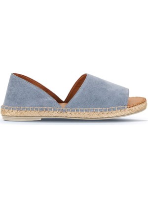 Bueno Shoes Mavi Süet Kadın Espadril Ayakkabı 01WQ2413