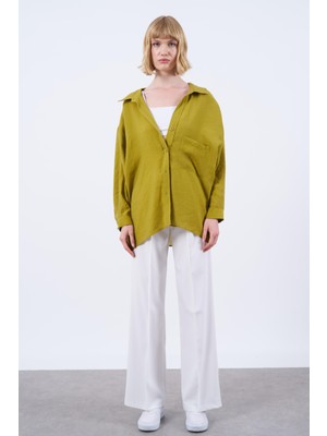 Taxim Moda Düşük Omuzlu Oversize Gömlek