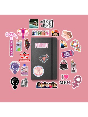 Sticker Feminist  Feminizm Laptop Üstü Sticker Paketi /bullet Journal Defter Çıkartma Ajanda Laptop Etiket