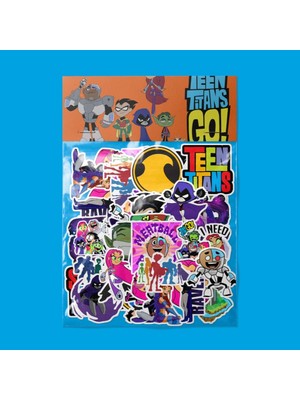 Sticker Teen Titans Go Sticker Paketi/ Bullet Journal Defter Çıkartma Ajanda Laptop Etiket