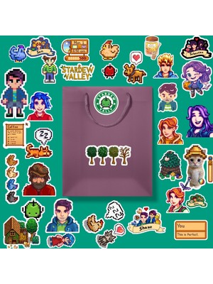 Sticker Stardew Valley Sticker Paketi/ Bullet Journal Defter Çıkartma Ajanda Laptop Etiket