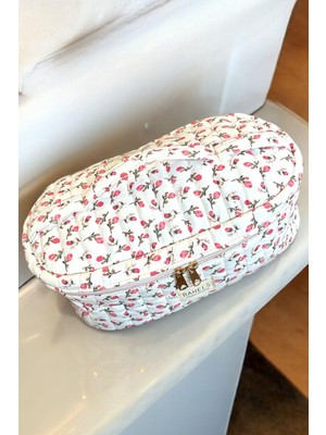 Bahels Gül Renkli Içi Bölmeli XL Boy Seyahat Çantası Tüm Saç Şekillendirici İçin Kullanım Alanı