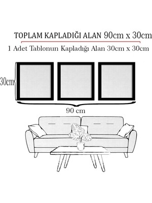 First Art Of Gallery Seramik Motifli Tablo Gold-Lacivert-Gri Renkler Seramik Sanatı Kalın Çerçeve 3'Lü Tablo Seti