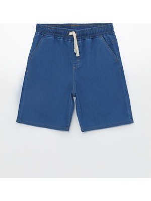 LC Waikiki Rahat Kalıp Beli Lastikli Erkek Çocuk Jean Şort