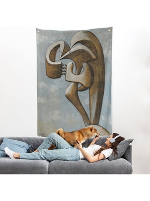 Harita Sepeti Pablo Picasso - Figür Duvar ÖRTÜSÜ-7300