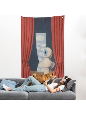 Harita Sepeti Rene Magritte Belçika Sürrealizim Shekspare Duvar ÖRTÜSÜ-7327