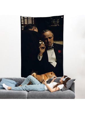 Harita Sepeti Godfather Film Duvar ÖRTÜSÜ-7674