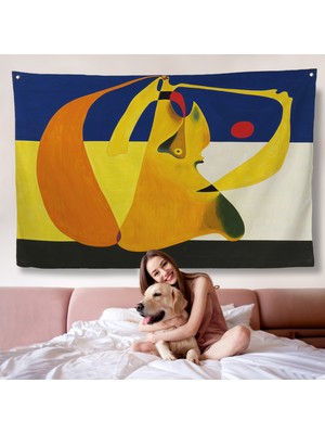 Harita Sepeti Joan Miro Spanish - Kalem Duvar ÖRTÜSÜ-7055