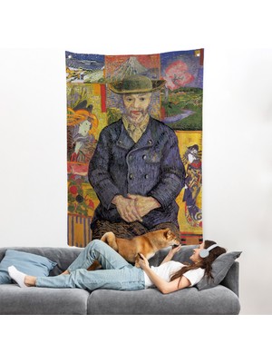 Harita Sepeti Vincent Van Gogh - Père Tanguy’un Portresi Duvar ÖRTÜSÜ-7459