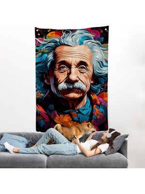 Harita Sepeti Albert Einstein Duvar ÖRTÜSÜ-7827