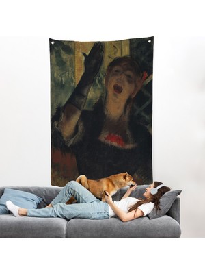 Harita Sepeti Edgar Degas - Cafe Singer Duvar ÖRTÜSÜ-8088