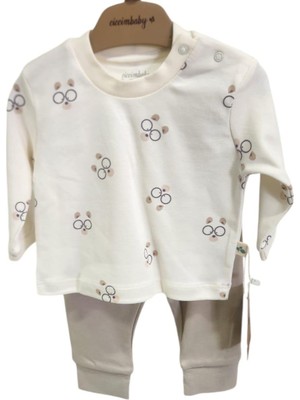 CiccimBaby Ciccim Baby Pijama Takımı Bear Hugs Toprak