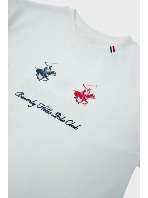 Beverly Hills Polo Club  Erkek Çocuk Beyaz T-Shirt 23SS2BHB505