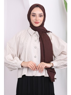Taş Ön Detaylı Kısa Gömlek