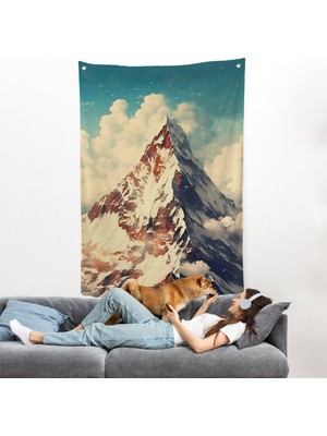 Harita Sepeti Everest Dağı Duvar ÖRTÜSÜ-7604
