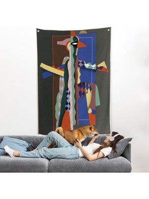 Harita Sepeti Georges Valmier - Soyut Sanat Duvar ÖRTÜSÜ-7308