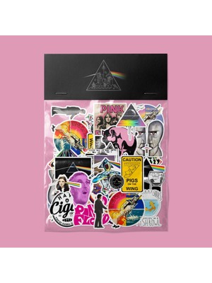 Sticker Pink Floyd Sticker Paketi / Bullet Journal Defter Çıkartma Ajanda Laptop Etiket