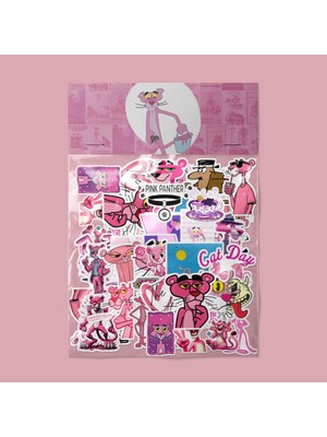 Sticker Pembe Panter, Pink Panther Sticker Paketi / Bullet Journal Defter Çıkartma Ajanda Laptop Etiket