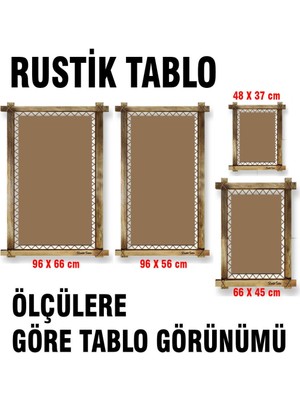 Dropcek Gece Sokak Işıklar LED Işıklı Rustik Kanvas Tablo O