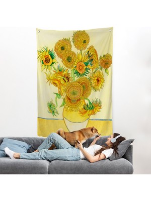 Harita Sepeti Vincent Van Gogh - Ayçiçekleri Duvar ÖRTÜSÜ-7447