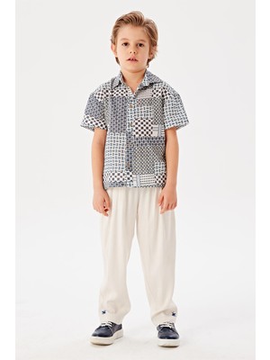 Beverly Hills Polo Club  Erkek Çocuk Desenli Gömlek