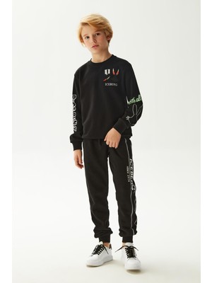 Iceberg Erkek Çocuk Siyah Sweatshirt